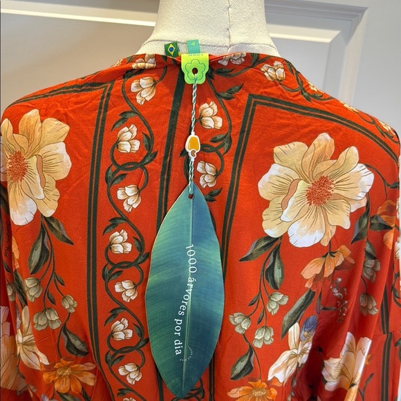 FARM Rio Butterfly Flowers Long Dress Size S - Picture 11 of 13